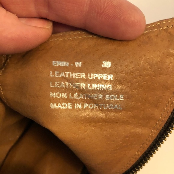 Women's Brown Leather Ankle Boots - Picture 7 of 7